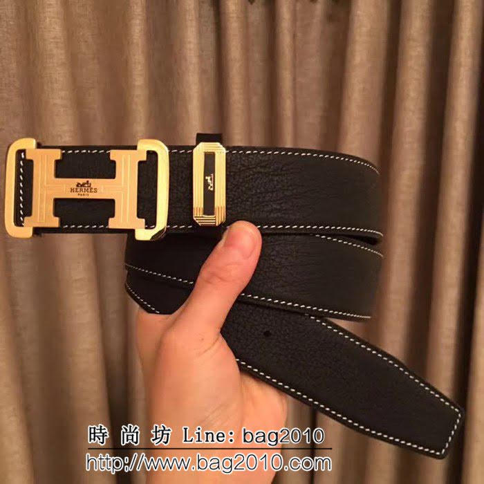 愛馬仕HERMES 義大利進口雙面小象紋 海外原廠高端男士皮帶 HHG1292